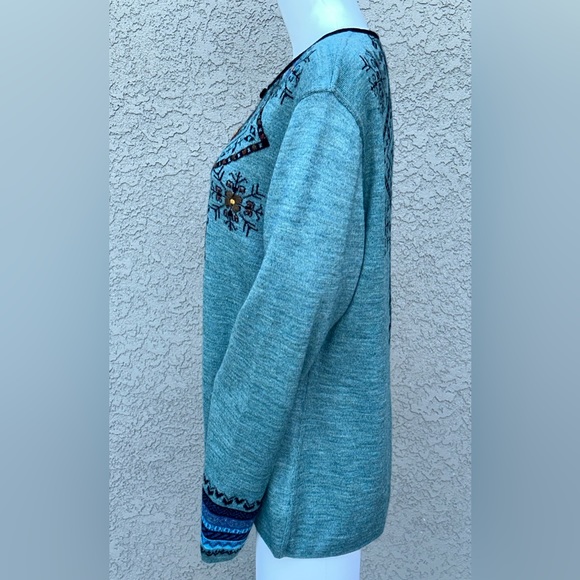 Tey-Art Alpaca Blend Cardigan sz XXL - Picture 6 of 16